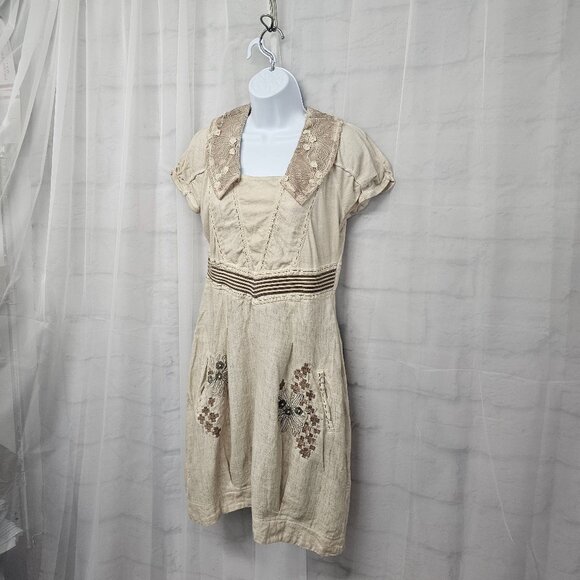 Angels never die Cream Embroidered Dress - Picture 7 of 15